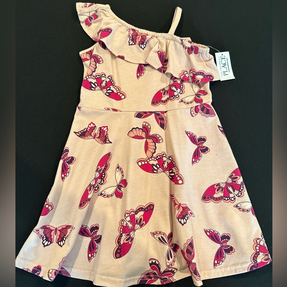 Toddler girls Butterly One Shoulder Dress - size 4T - BNWT